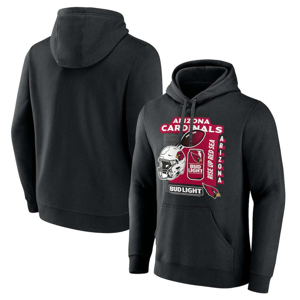 Arizona Cardinals Bud Light Pullover Hoodie Black | NFL