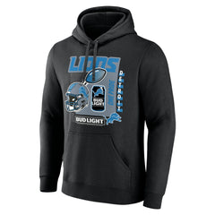Detroit Lions Bud Light Pullover Hoodie Black | NFL
