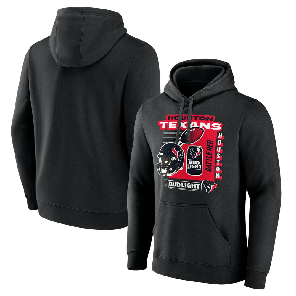 Houston Texans Bud Light Pullover Hoodie Black | NFL