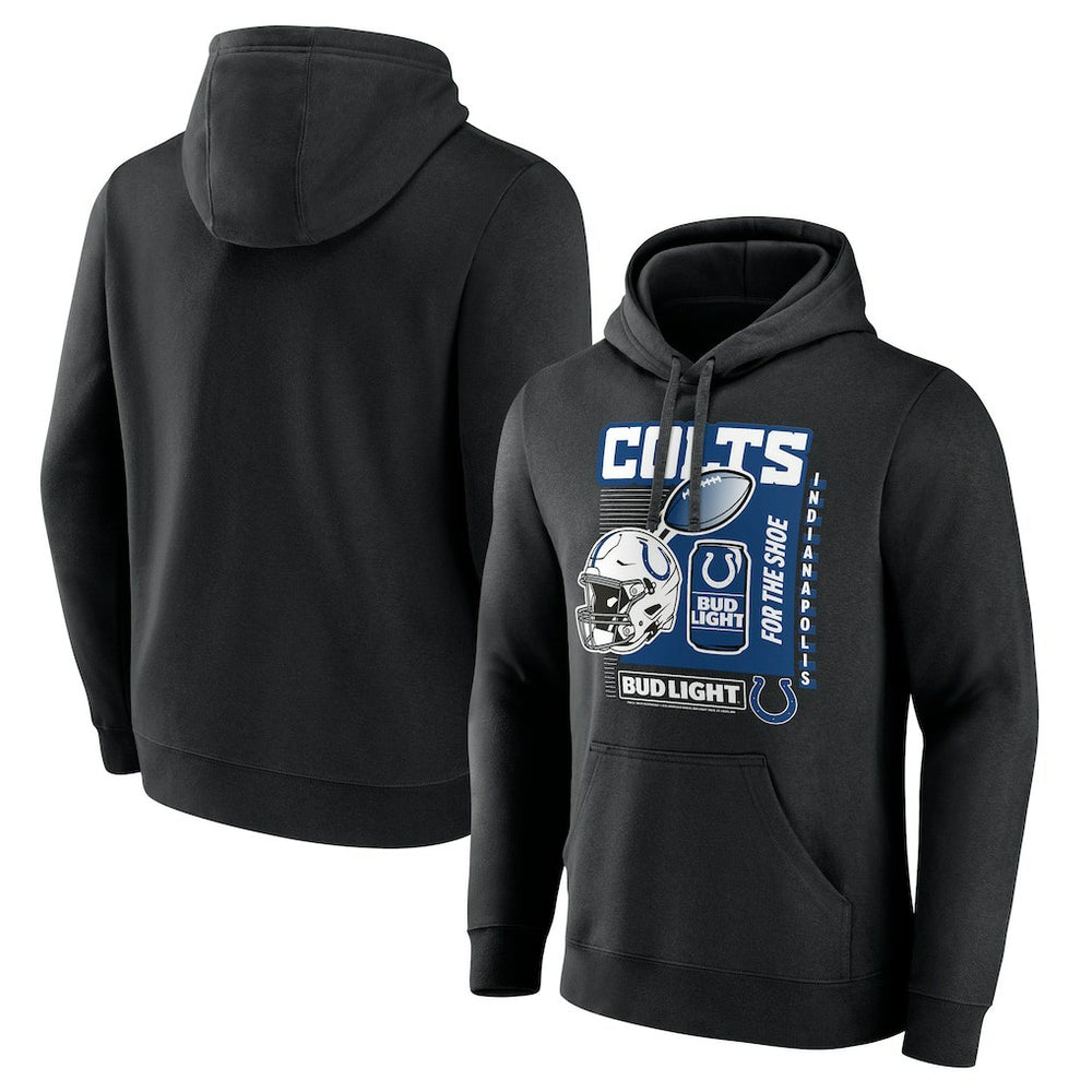 Indianapolis Colts Bud Light Pullover Hoodie Black | NFL