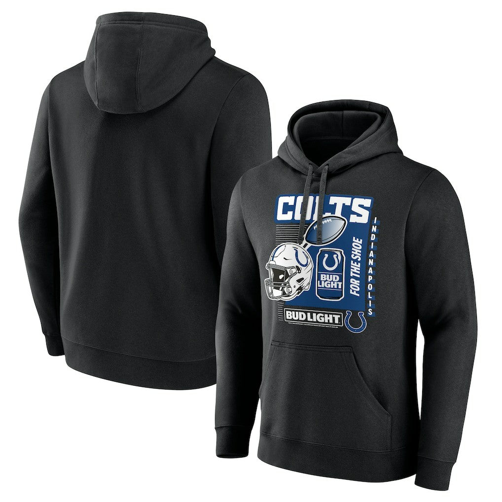 Indianapolis Colts Bud Light Pullover Hoodie Black | NFL