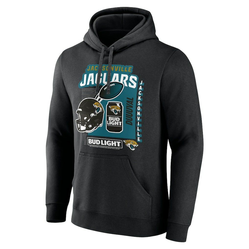Jacksonville Jaguars Bud Light Pullover Hoodie Black | NFL