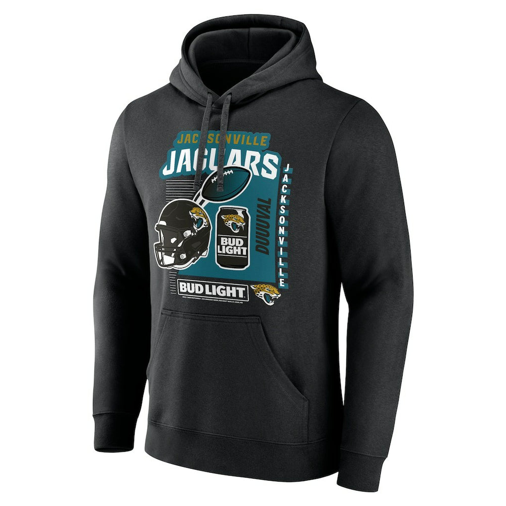 Jacksonville Jaguars Bud Light Pullover Hoodie Black | NFL