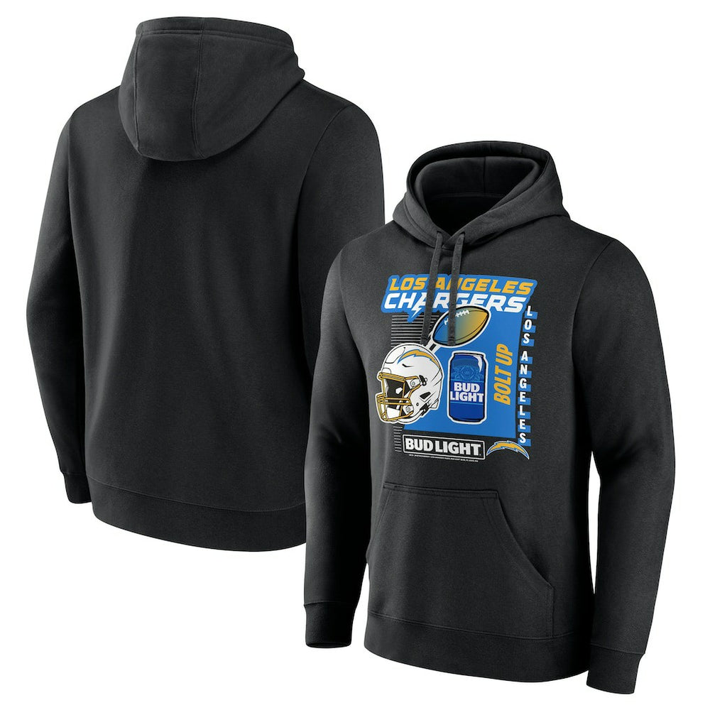 Los Angeles Chargers Bud Light Pullover Hoodie Black | NFL