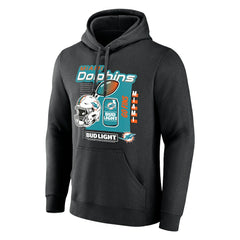 Miami Dolphins Bud Light Pullover Hoodie Black | NFL