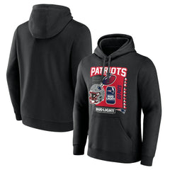 New England Patriots Bud Light Pullover Hoodie Black | NFL