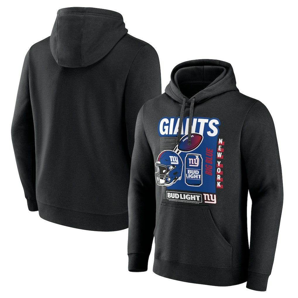 New York Giants Bud Light Pullover Hoodie Black | NFL
