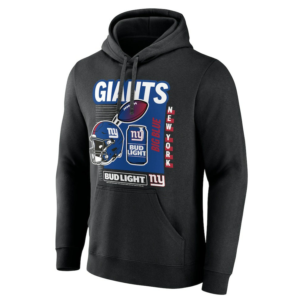 New York Giants Bud Light Pullover Hoodie Black | NFL