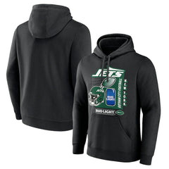 New York Jets Bud Light Pullover Hoodie Black | NFL