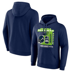 Seattle Seahawks Bud Light Pullover Hoodie Navy | NFL