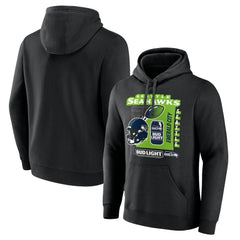 Seattle Seahawks Bud Light Pullover Hoodie Black | NFL