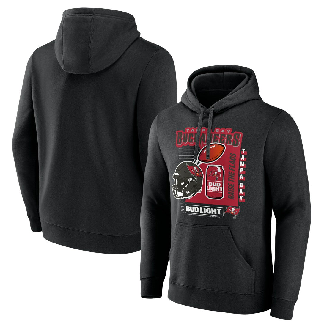 Tampa Bay Buccaneers Bud Light Pullover Hoodie Black | NFL
