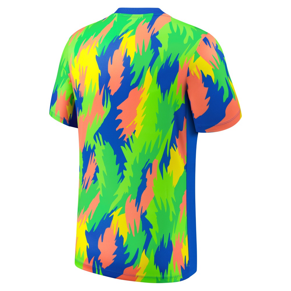 Brazil Women's National Team 2025 Academy Pro Pre-Match Performance Top Blue | Nike