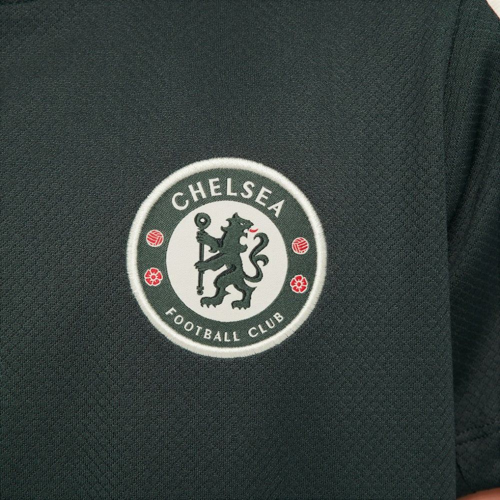 Chelsea Youth 2025/26 Strike Raglan Top Green | Nike