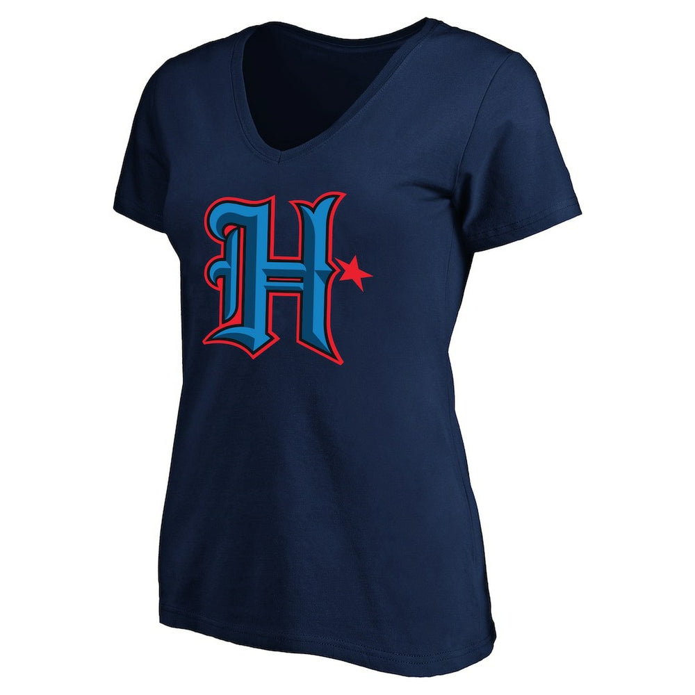 C.J. Stroud Houston Texans Women's Plus Size Fair Catch Name & Number Scoop Neck T-Shirt Navy | NFL