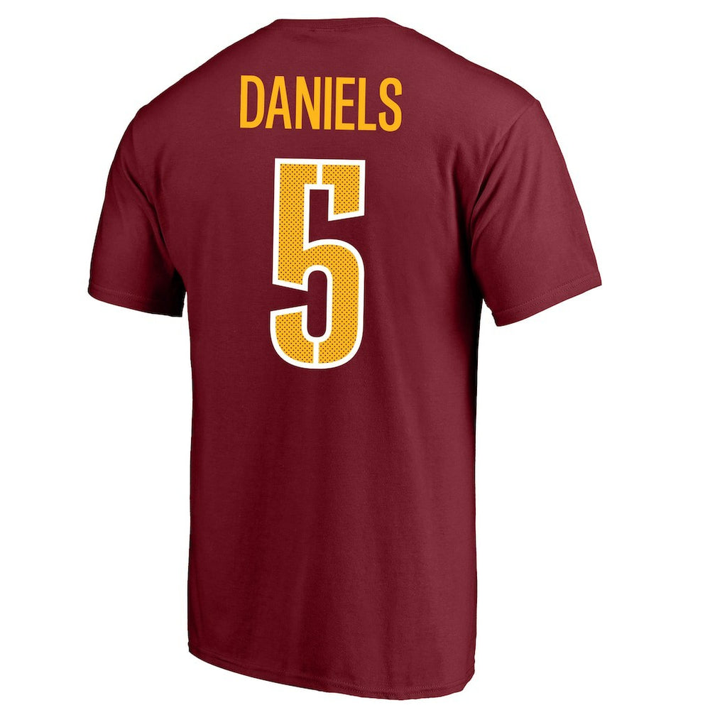 Jayden Daniels Washington Commanders Big & Tall Player Name & Number T-Shirt Burgundy | Fanatics