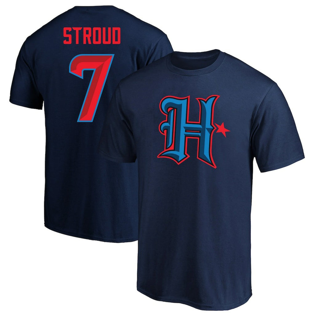C.J. Stroud Houston Texans Big & Tall Player Name & Number T-Shirt Navy | Fanatics