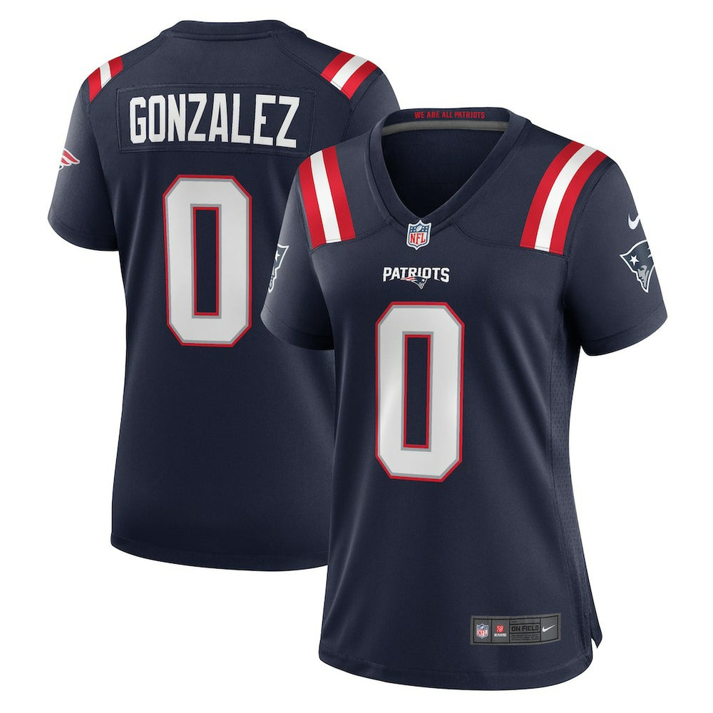 Christian Gonzalez New England Patriots Women's Team Game Jersey Navy | Nike for Sale