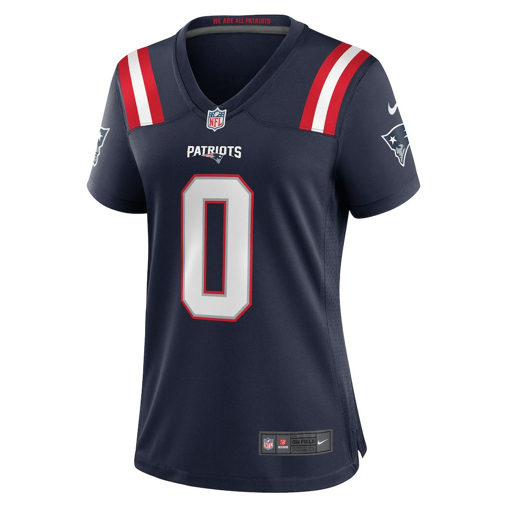 Christian Gonzalez New England Patriots Women's Team Game Jersey Navy | Nike for Sale