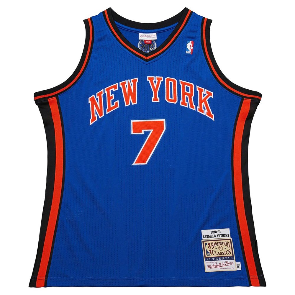 Carmelo Anthony New York Knicks 2010/11 Hardwood Classics Authentic Jersey Blue - NBA