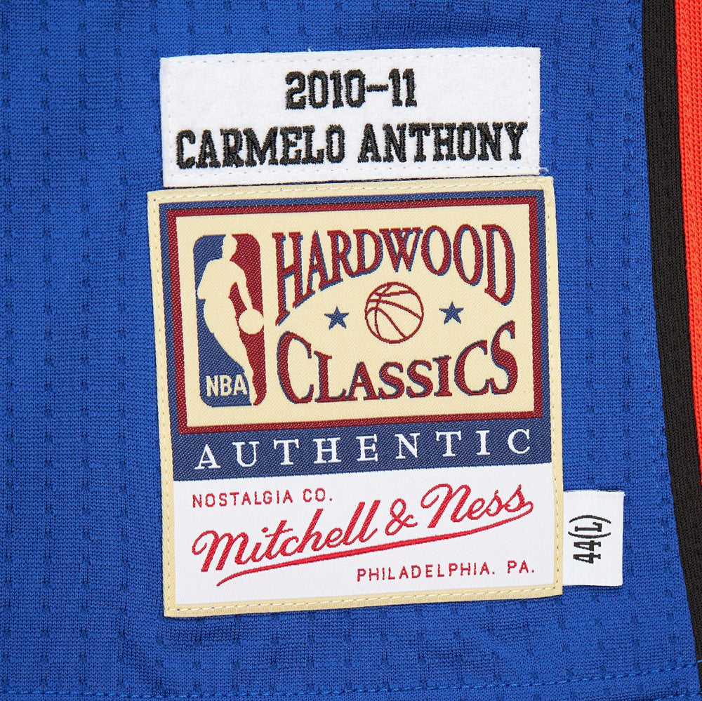 Carmelo Anthony New York Knicks 2010/11 Hardwood Classics Authentic Jersey Blue - NBA