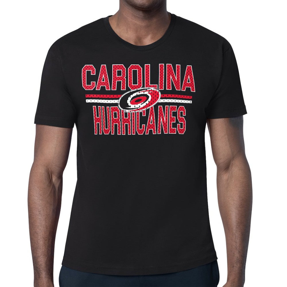 Carolina Hurricanes Starter Mesh Look Team Name T-Shirt - Black - NHL