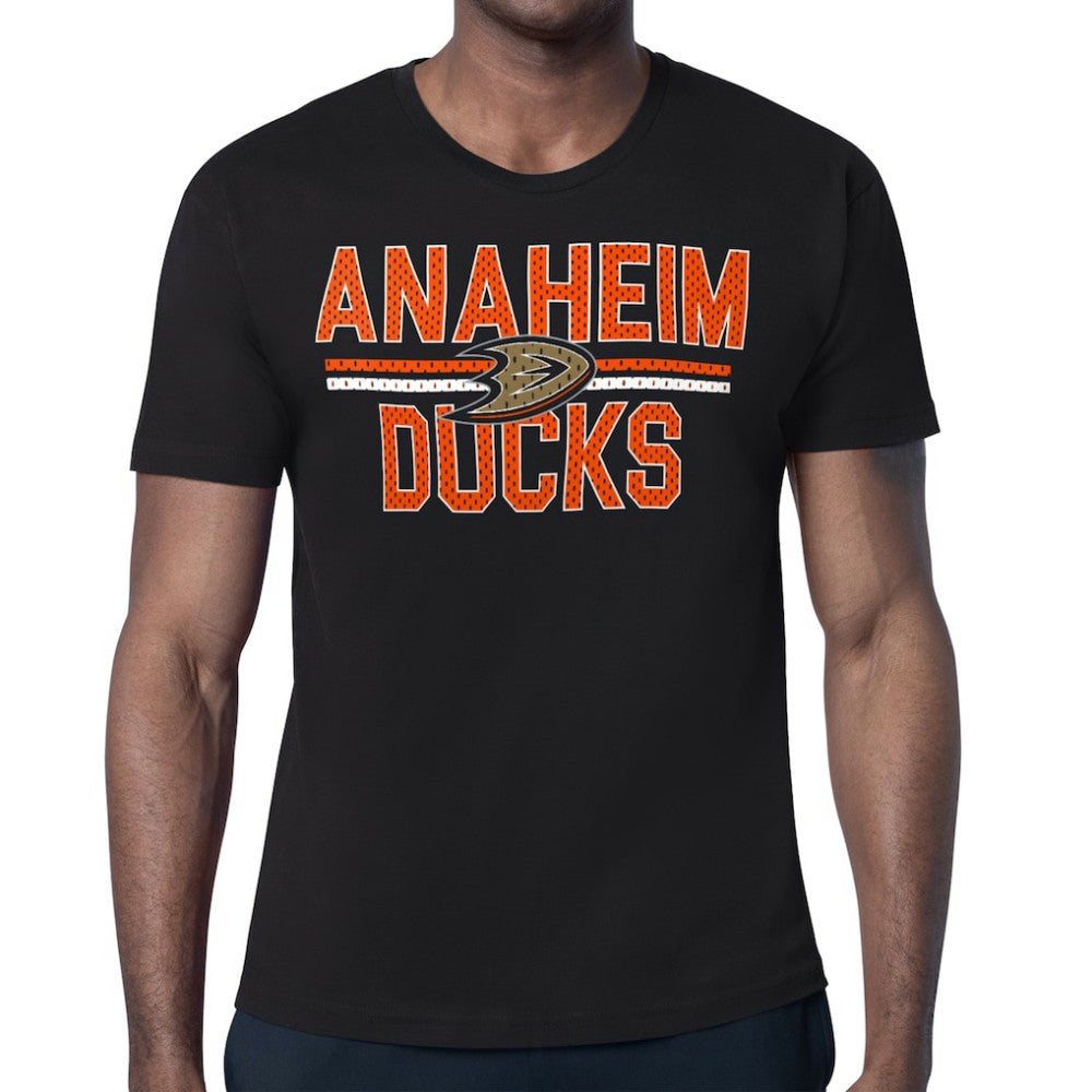 Anaheim Ducks Starter Mesh Look Team Name T-Shirt - Black - NHL