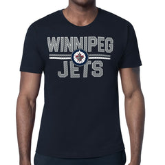 Winnipeg Jets Starter Mesh Look Team Name T-Shirt - Navy - NHL