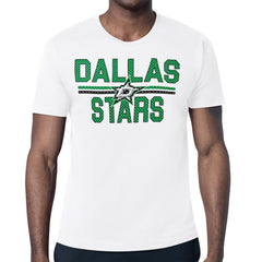 Dallas Stars Starter Mesh Look Team Name T-Shirt - White - NHL