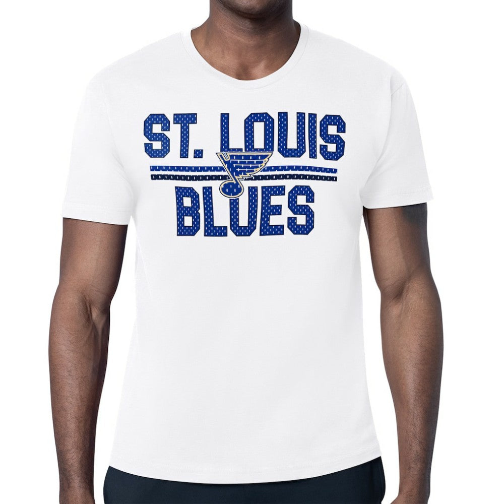 St. Louis Blues Starter Mesh Look Team Name T-Shirt - White - NHL