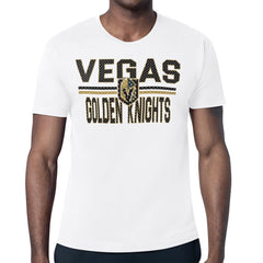 Vegas Golden Knights Starter Mesh Look Team Name T-Shirt - White - NHL