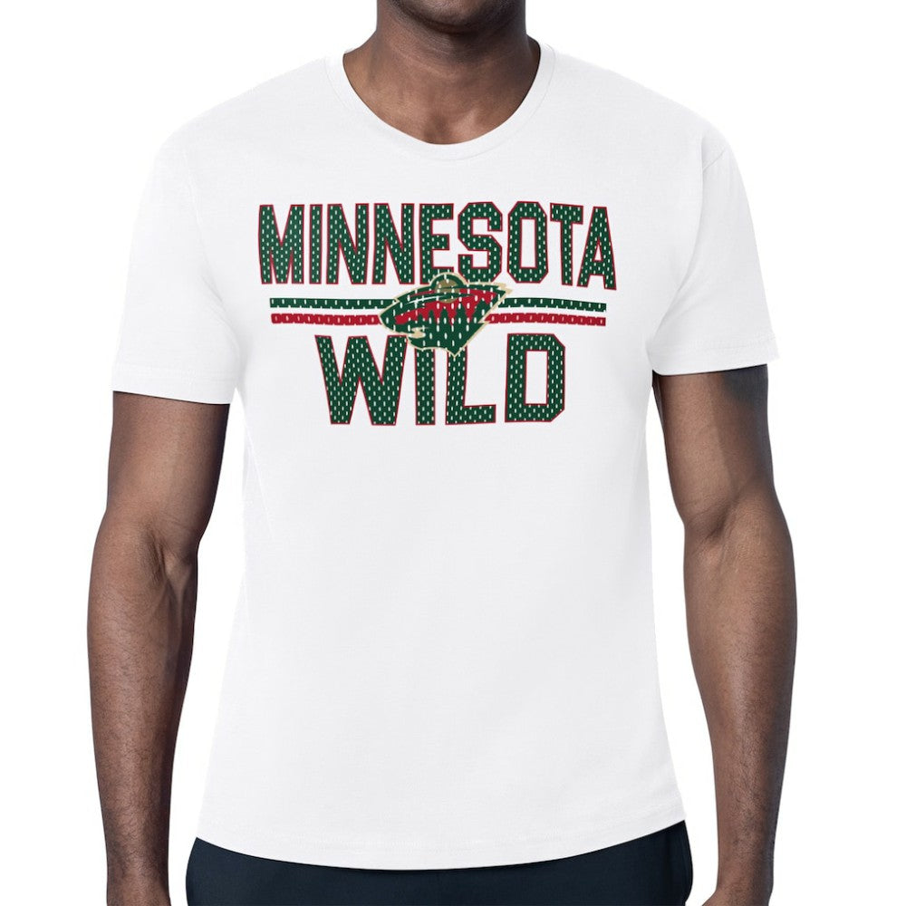 Minnesota Wild Starter Mesh Look Team Name T-Shirt - White - NHL