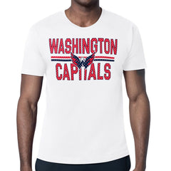Washington Capitals Starter Mesh Look Team Name T-Shirt - White - NHL