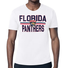Florida Panthers Starter Team Wordmark & Logo T-Shirt - White - NHL