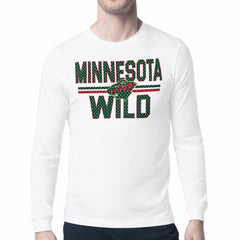 Minnesota Wild Starter Mesh Look Team Name Long Sleeve T-Shirt - White - NHL