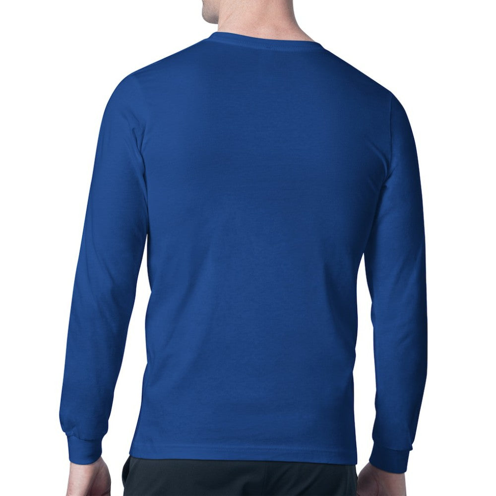 New York Rangers Starter Mesh Look Team Name Long Sleeve T-Shirt - Blue - NHL