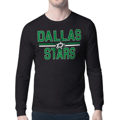 Dallas Stars Starter Mesh Look Team Name Long Sleeve T-Shirt - Black - NHL