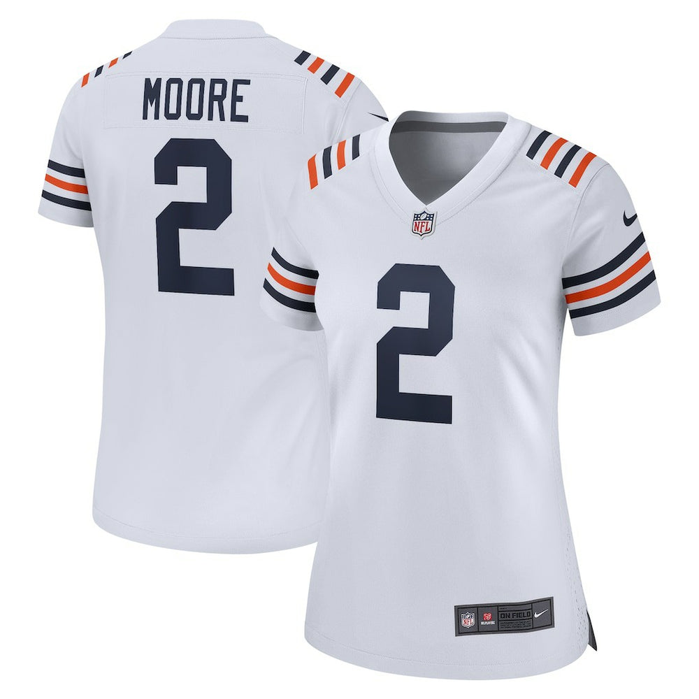 D.J. Moore Chicago Bears Women's Alternate Game Jersey White | Nike for Sale