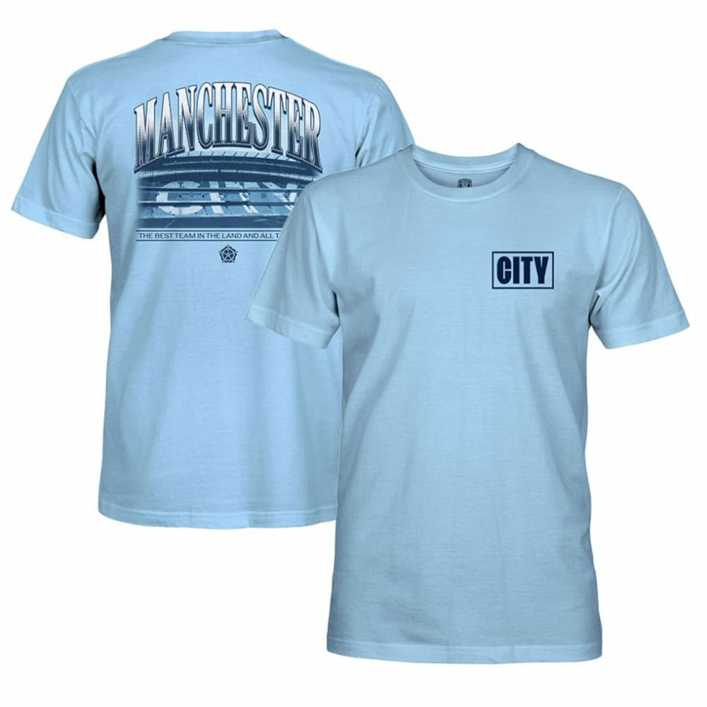 Manchester City 1863FC Duo Tone Stadium T-Shirt Sky Blue - FIFA World CUP