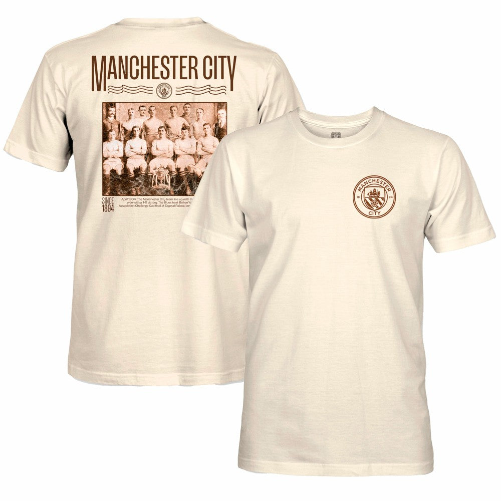 Manchester City 1863FC Vintage Photo T-Shirt Natural - FIFA World CUP