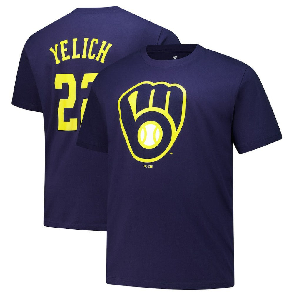 Christian Yelich Milwaukee Brewers Fanatics Big & Tall Name & Number T-Shirt - MLB