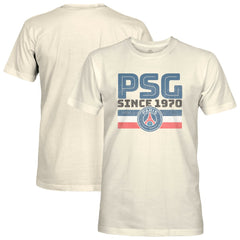 Paris Saint-Germain 1863FC Retro Stripes T-Shirt Tan - FIFA World CUP