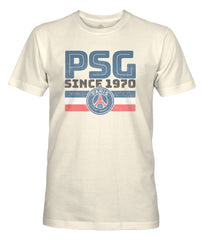 Paris Saint-Germain 1863FC Retro Stripes T-Shirt Tan - FIFA World CUP