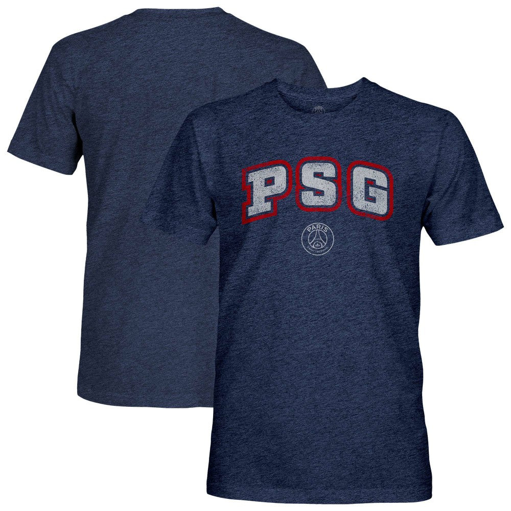 Paris Saint-Germain 1863FC Athletic Wordmark Vintage Tri-Blend T-Shirt Navy - FIFA World CUP