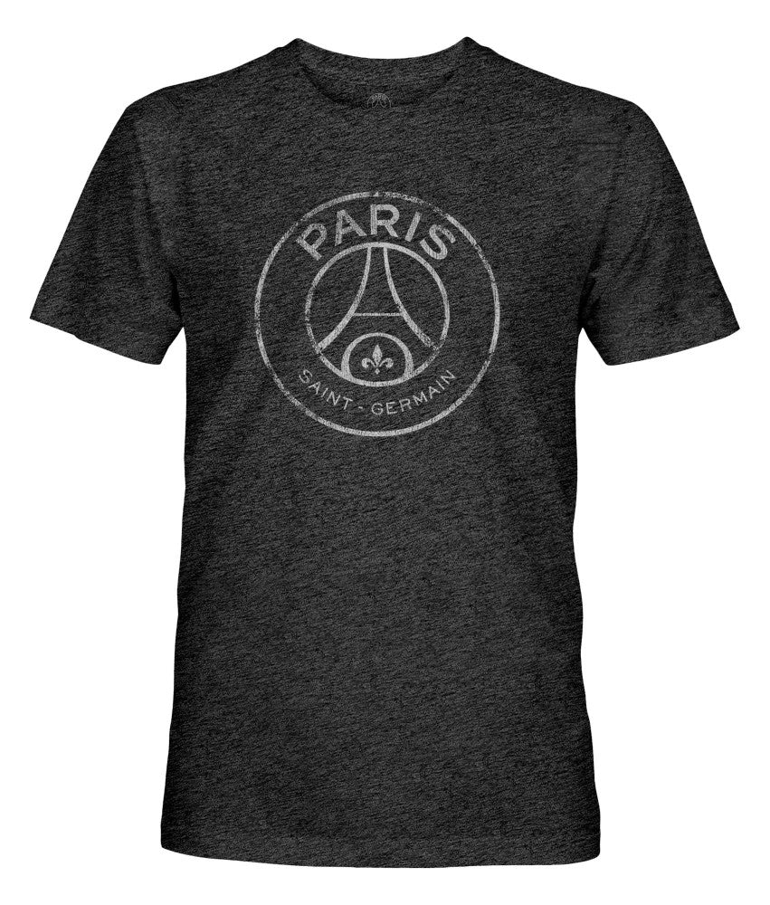 Paris Saint-Germain 1863FC Mono Badge Vintage Tri-Blend T-Shirt Black - FIFA World CUP