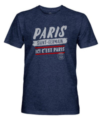 Paris Saint-Germain 1863FC Signage Vintage Tri-Blend T-Shirt Navy - FIFA World CUP