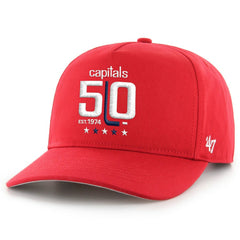 Washington Capitals '47 50th Anniversary Hitch Adjustable Hat - Red - NHL