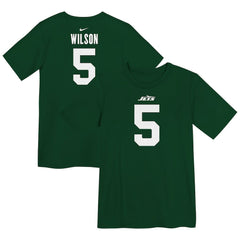 Garrett Wilson New York Jets Preschool Player Name & Number T-Shirt Green | Nike for Sale
