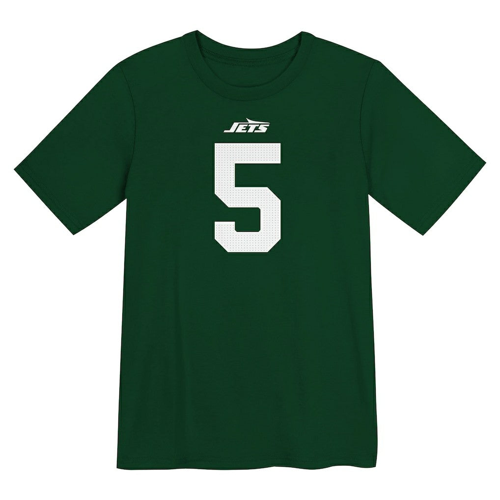 Garrett Wilson New York Jets Preschool Player Name & Number T-Shirt Green | Nike for Sale