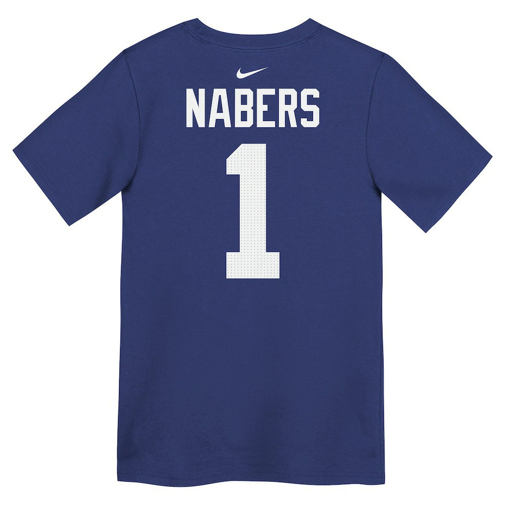 Malik Nabers New York Giants Preschool Name & Number T-Shirt Royal | Nike for Sale